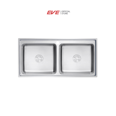 ซิงค์ล้างจาน 2 หลุม สแตนเลส  EVE ROMO 1000/500 ขนาด 1 ม._7